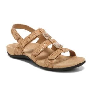 Vionic Amber tan cork style slingback strappy sandals women’s shoe size 7